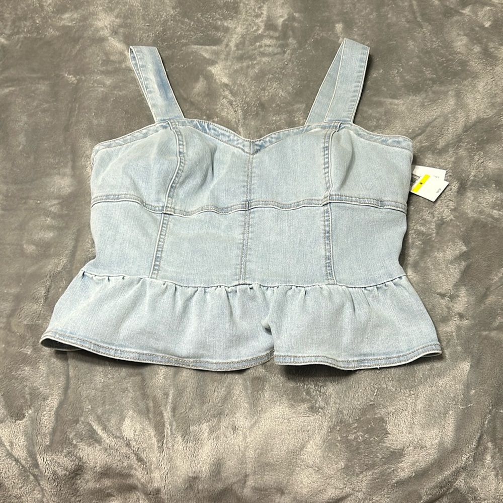 Jessica Simpson Jean Corset top (M, NWT)